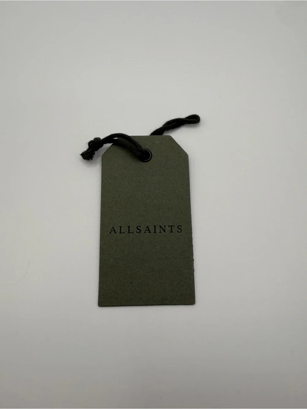 NWT All Saints Distressed “Warm” Silver Hex “Bolt” Ring Size 8